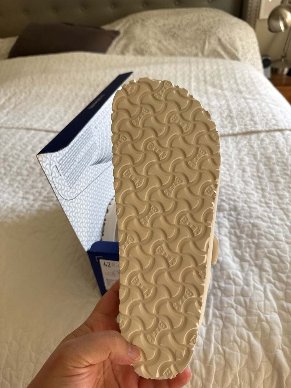 Birkenstock Arizona EVA Sandals Eggshell Size - Picture 4 of 4